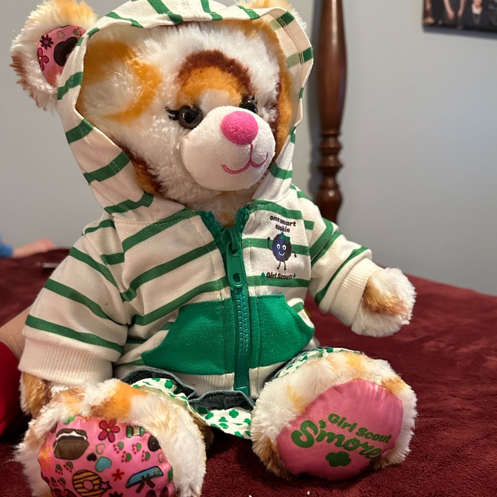 Build a Bear Girl Scouts S’Mores plush 17” teddy bear
